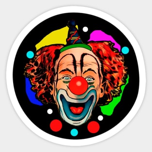 colorful clown Sticker